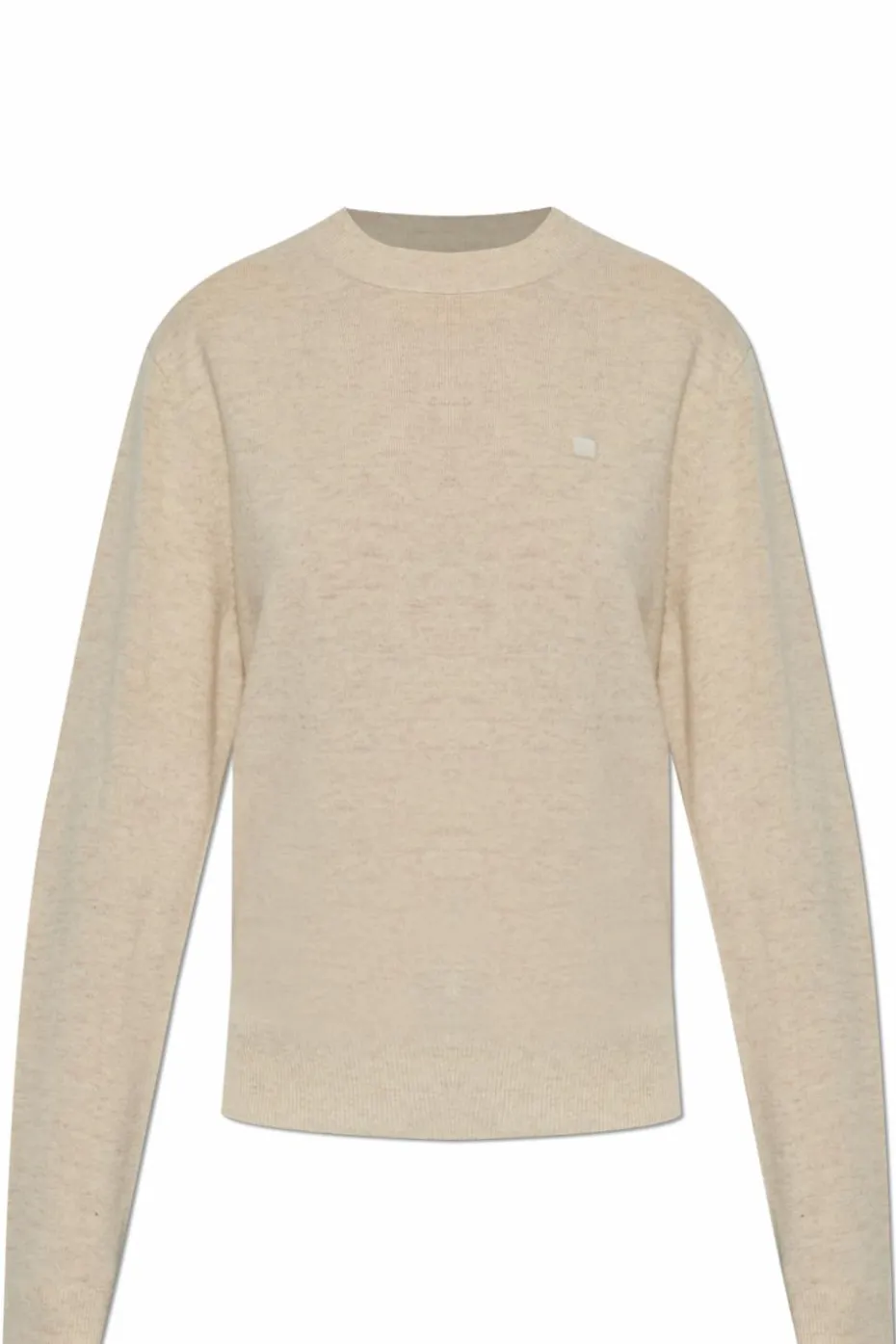 Acne Studios beżowy Wełniany sweter