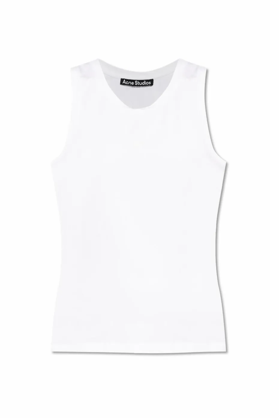 Acne Studios BIAŁY Top z logo