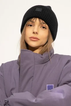 Acne Studios CZARNY Czapka z logo