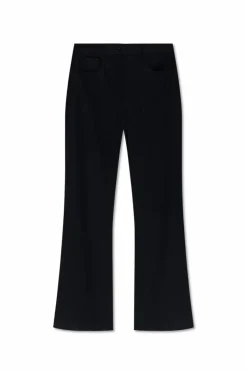 Acne Studios GRANATOWY Spodnie w kant