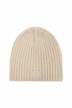 Acne Studios kremowy Prążkowana czapka