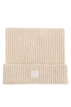 Acne Studios kremowy Wełniana czapka
