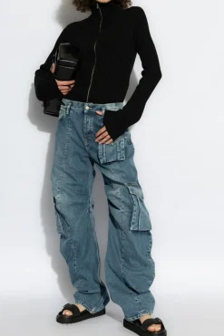 Acne Studios NIEBIESKI Jeansy typu `cargo`