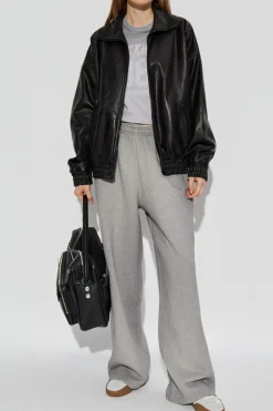 Acne Studios SZARY T-shirt z nadrukiem