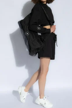 ADIDAS by Stella McCartney CZARNY Szorty z logo