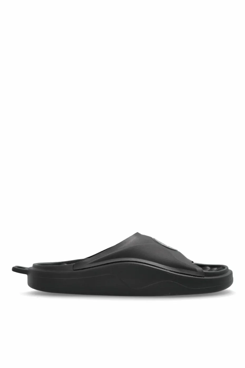 ADIDAS by Stella McCartney CZARNY Klapki z logo