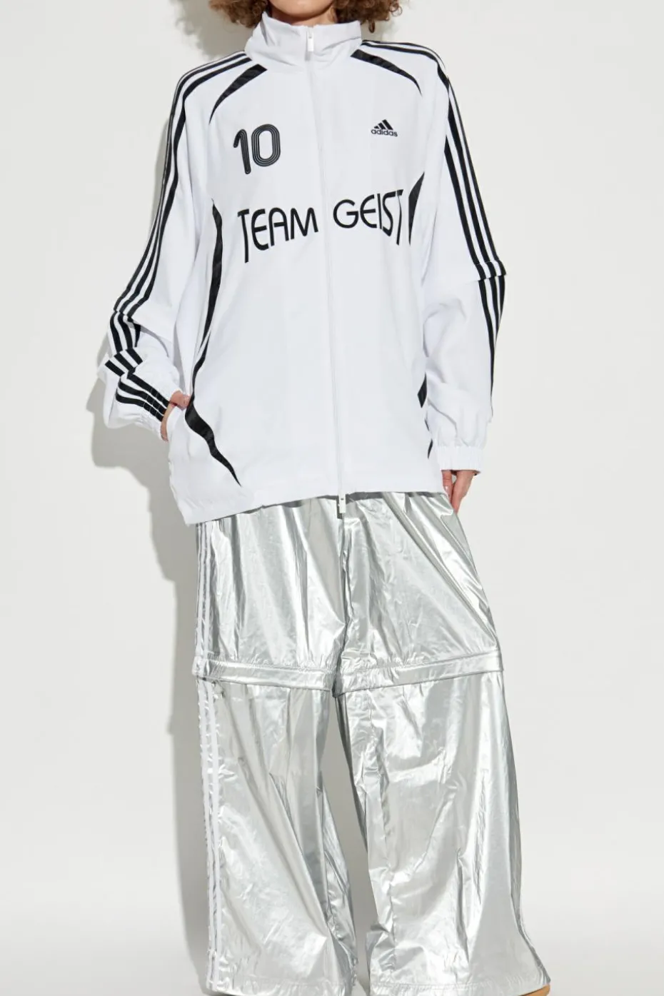 ADIDAS Originals BIAŁY Lekka kurtka typu `oversize`