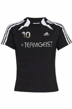 ADIDAS Originals CZARNY T-shirt z logo