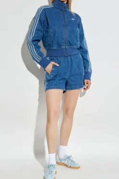 ADIDAS Originals NIEBIESKI Jeansowe szorty