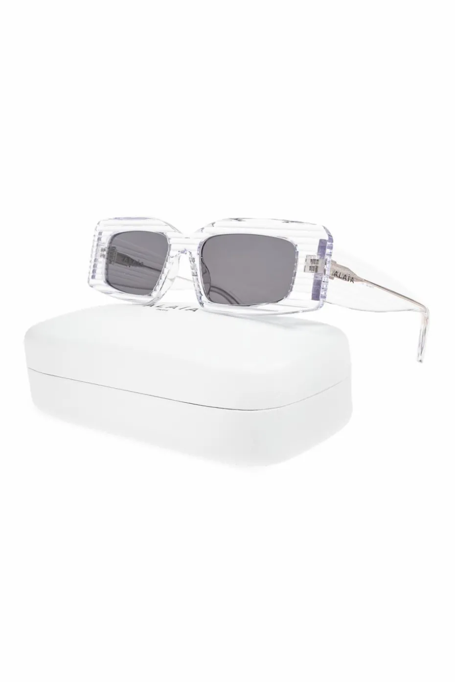 Alaïa BIAŁY Okulary przeciwsłoneczne