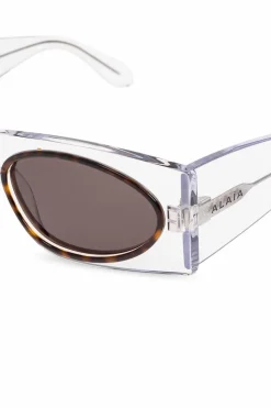 Alaïa BRĄZOWY Okulary przeciwsłoneczne