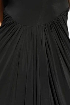 Alaïa CZARNY Drapowana sukienka