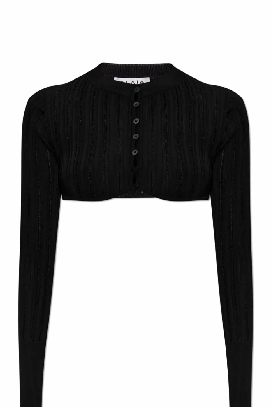 Alaïa CZARNY Krótki kardigan