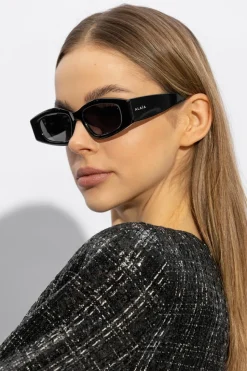Alaïa CZARNY Okulary przeciwsłoneczne