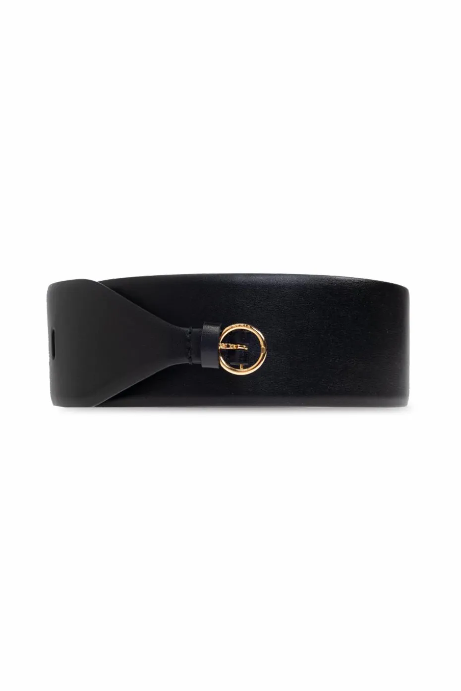Alaïa CZARNY Skórzany pasek