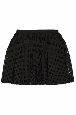 Alaïa CZARNY Spódnica ze wzorem w kropki