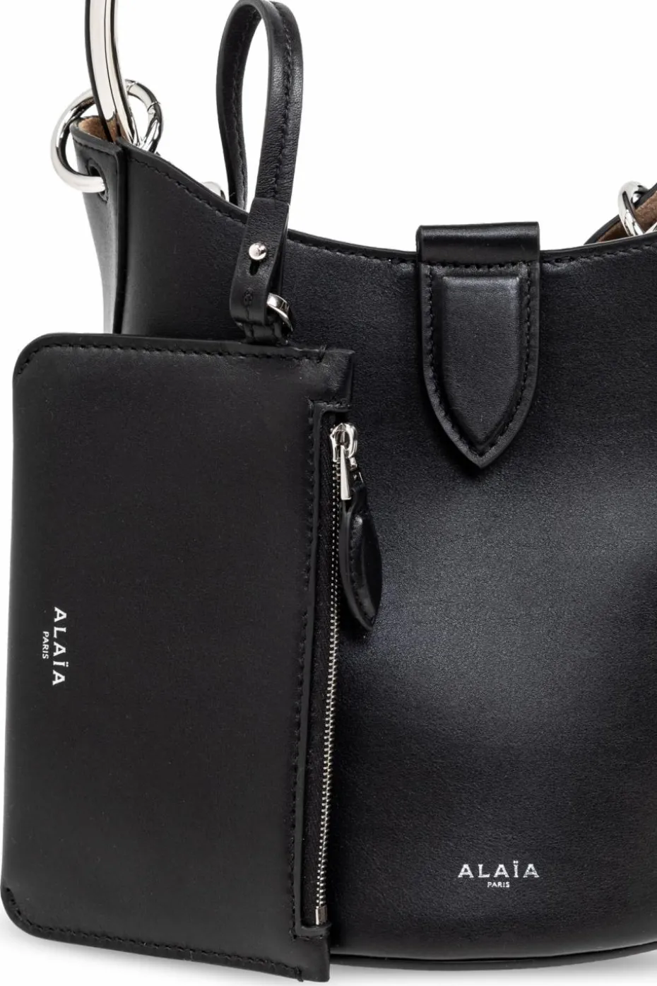 Alaïa CZARNY Torba do ręki ‘Medium Ring’