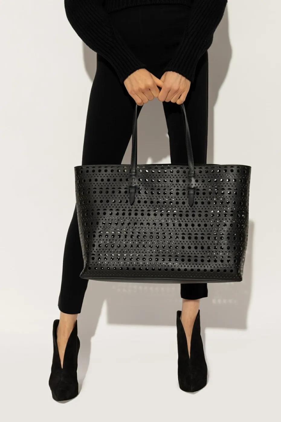 Alaïa CZARNY Torba ‘Mina 44’ typu ‘shopper’