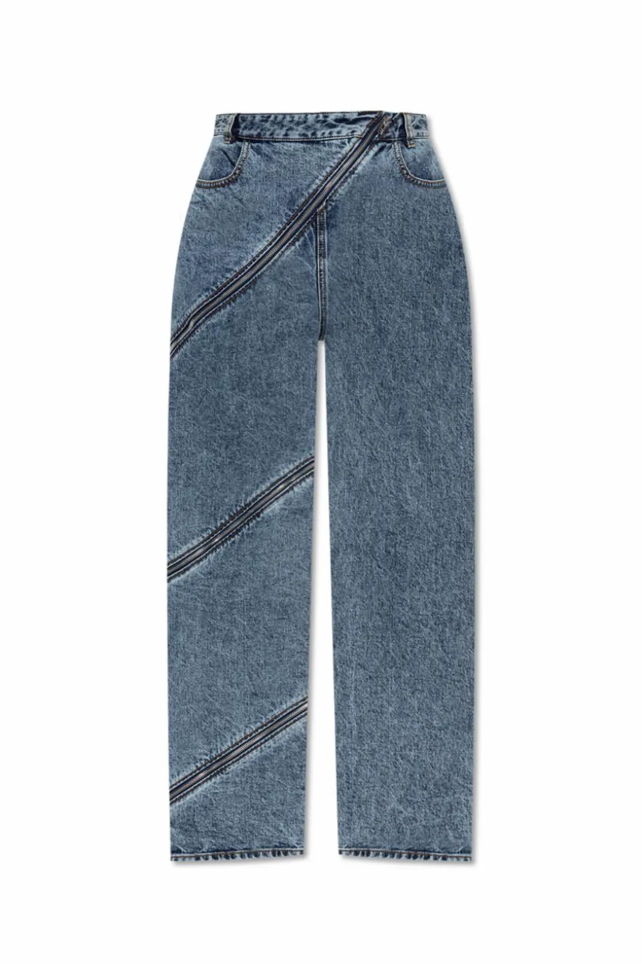 Alaïa NIEBIESKI Jeansy `Spiral`
