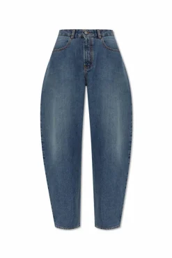 Alaïa NIEBIESKI Jeansy z szerokimi nogawkami
