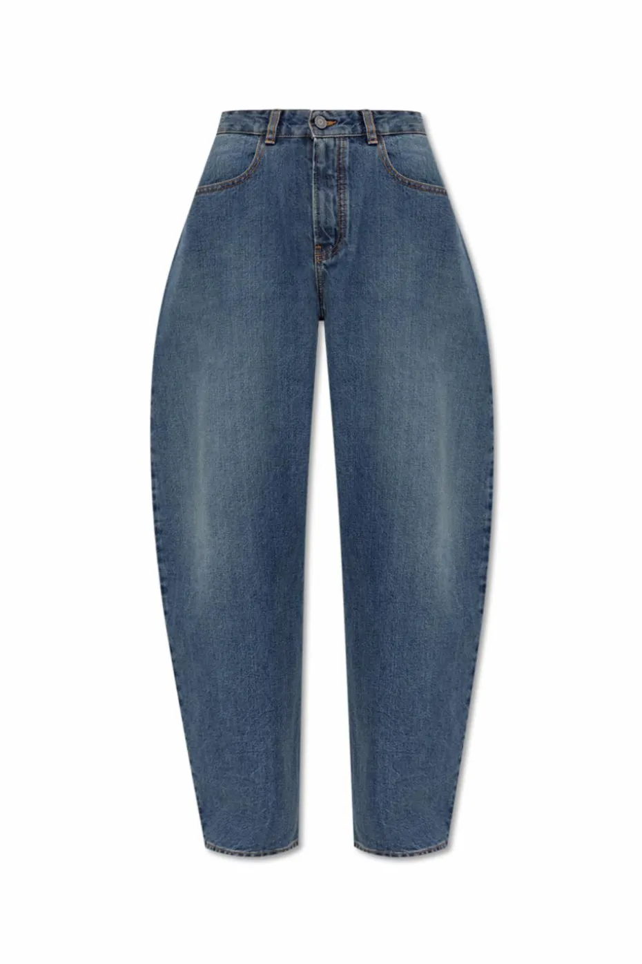 Alaïa NIEBIESKI Jeansy z szerokimi nogawkami