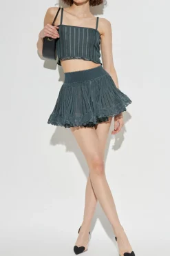 Alaïa NIEBIESKI Szorty ze spódnicą