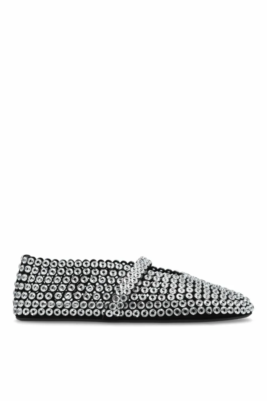 Alaïa SREBRNY Baleriny `Eyelet`
