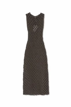 Alaïa SZARY Sukienka bez rękawów