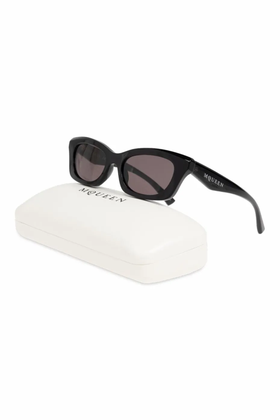 Alexander McQueen CZARNY Okulary przeciwsłoneczne