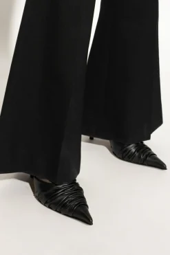 Alexander McQueen CZARNY Klapki na obcasie `Birdee`