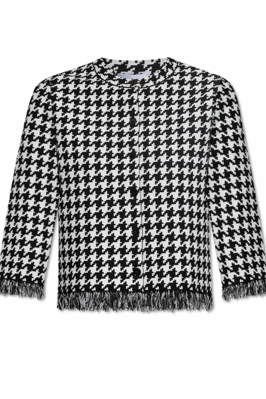 Alexander McQueen CZARNY Kardigan ze wzorem