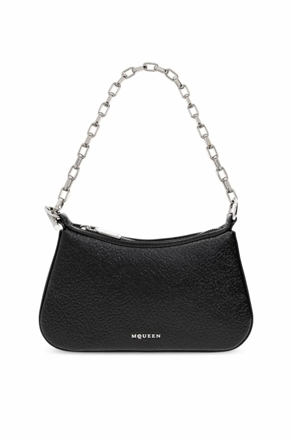 Alexander McQueen CZARNY Skórzana torba `T-Bar Mini`