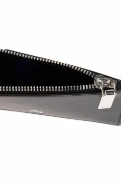 Alexander McQueen CZARNY Skórzane etui na karty