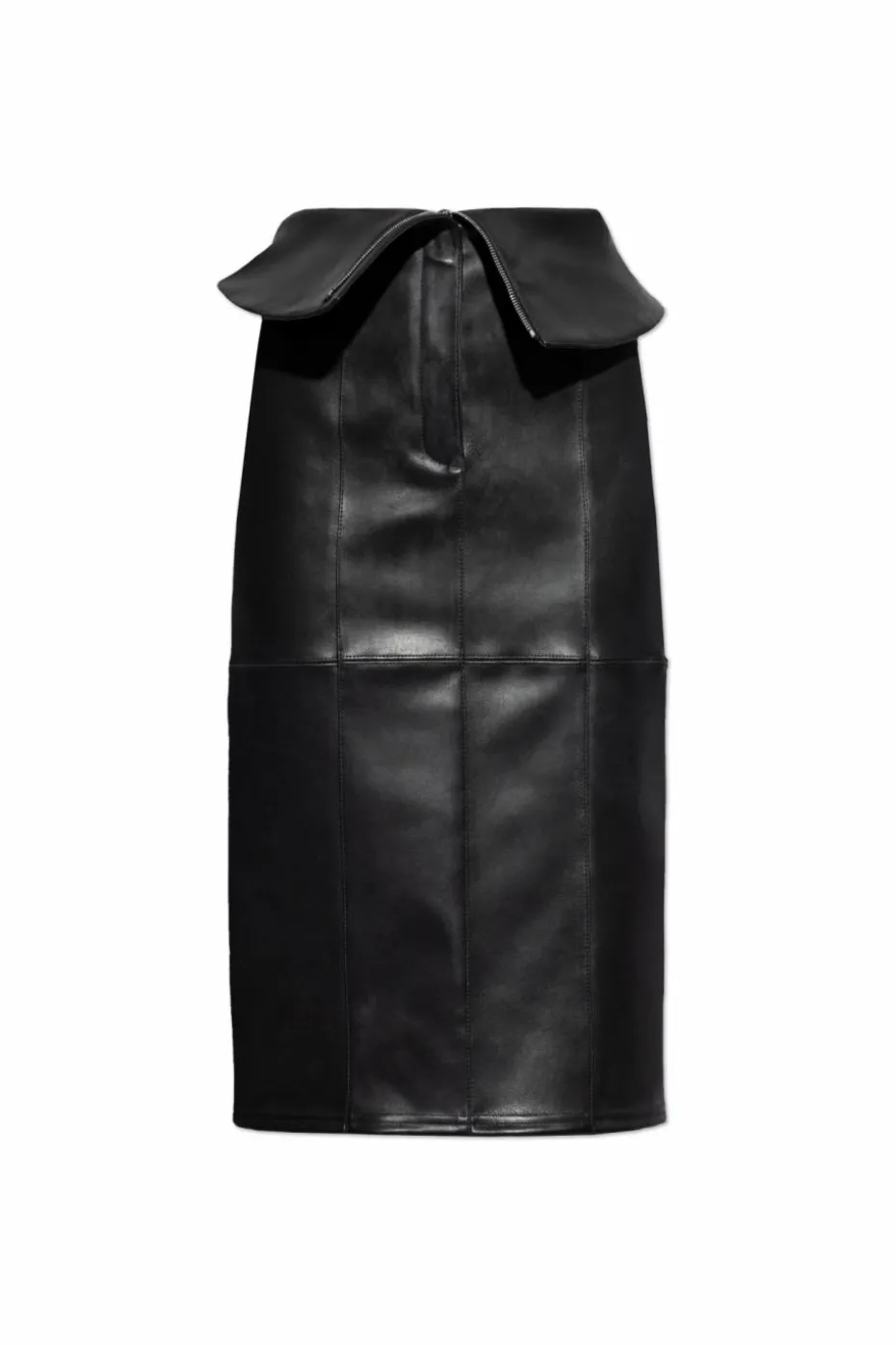 Alexander McQueen CZARNY Skórzana spódnica
