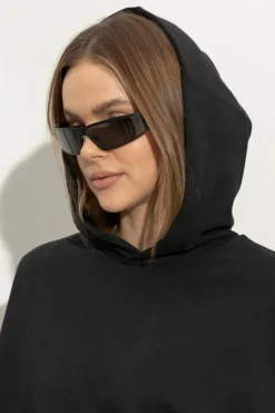 Alexander McQueen CZARNY Okulary przeciwsłoneczne