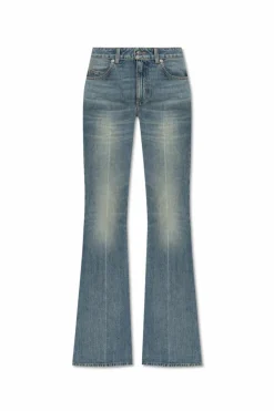 Alexander McQueen NIEBIESKI Jeansy z lekko rozszerzanymi nogawkami