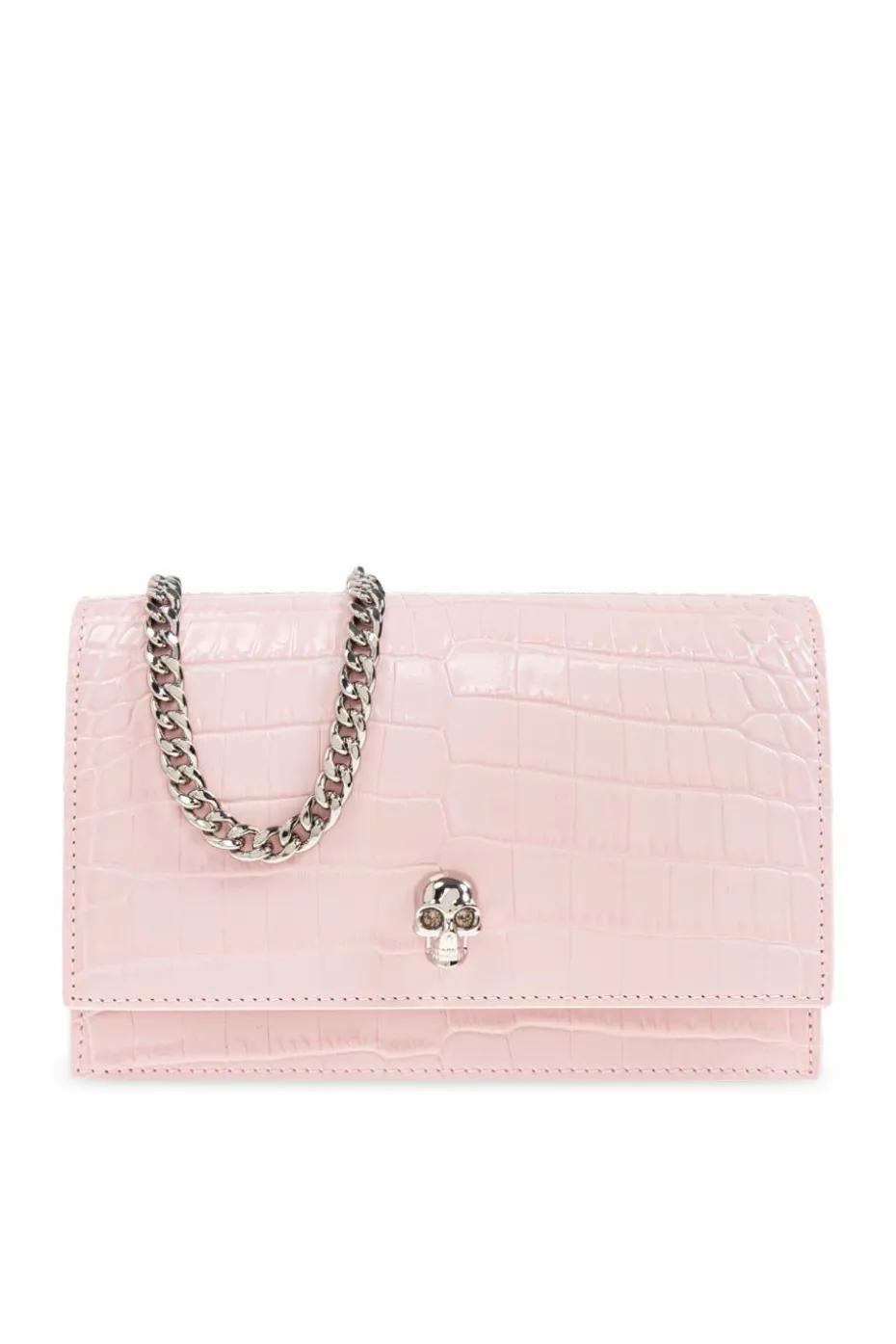 Alexander McQueen RÓŻOWY Kopertówka `Skull Small`