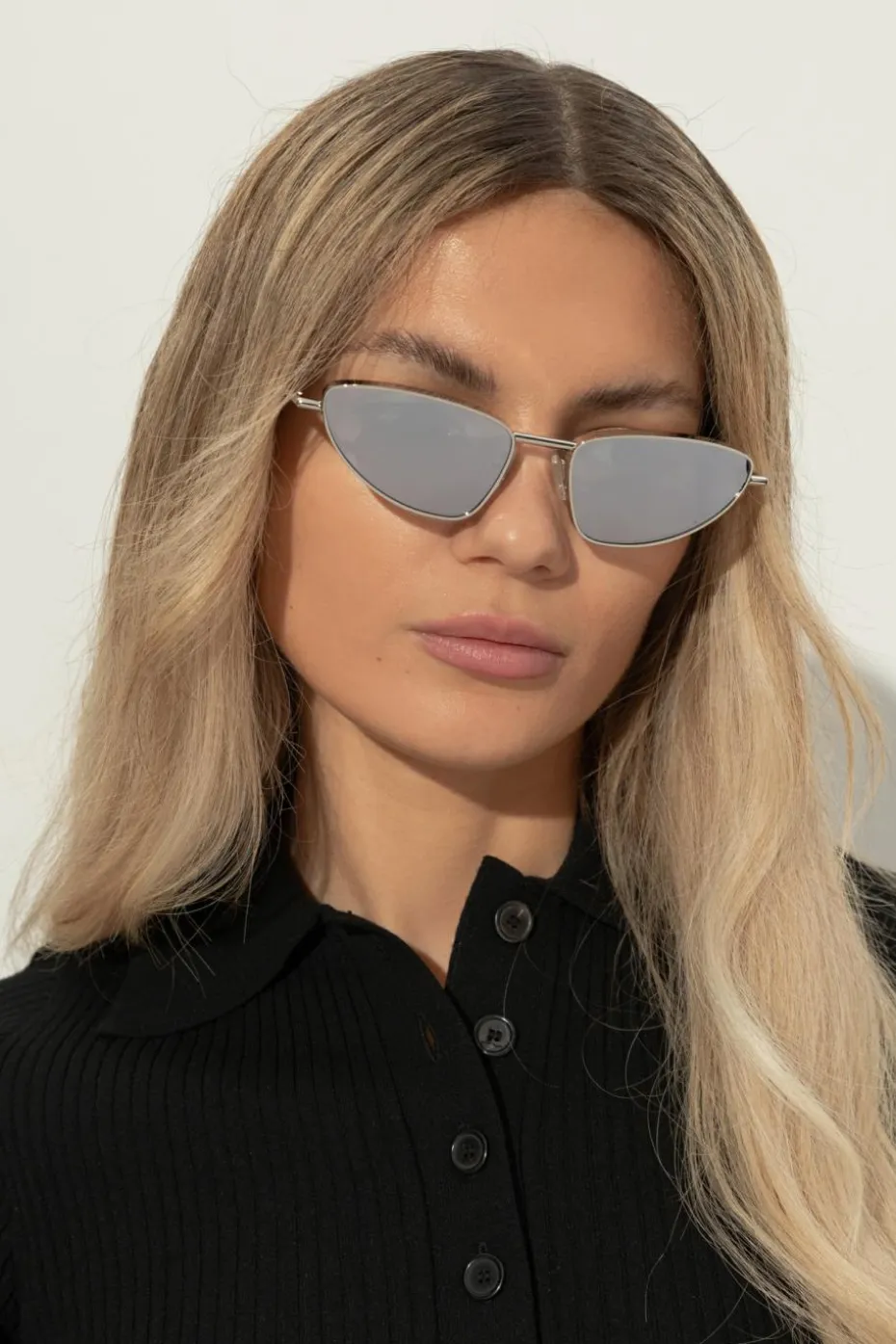 Alexander McQueen SREBRNY Okulary przeciwsłoneczne