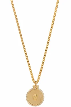 Alexander McQueen ZŁOTY Naszyjnik z logo