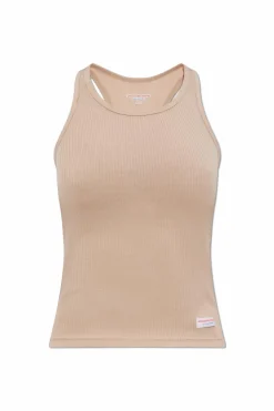 Alexander Wang beżowy Bawełniany top bieliźniany