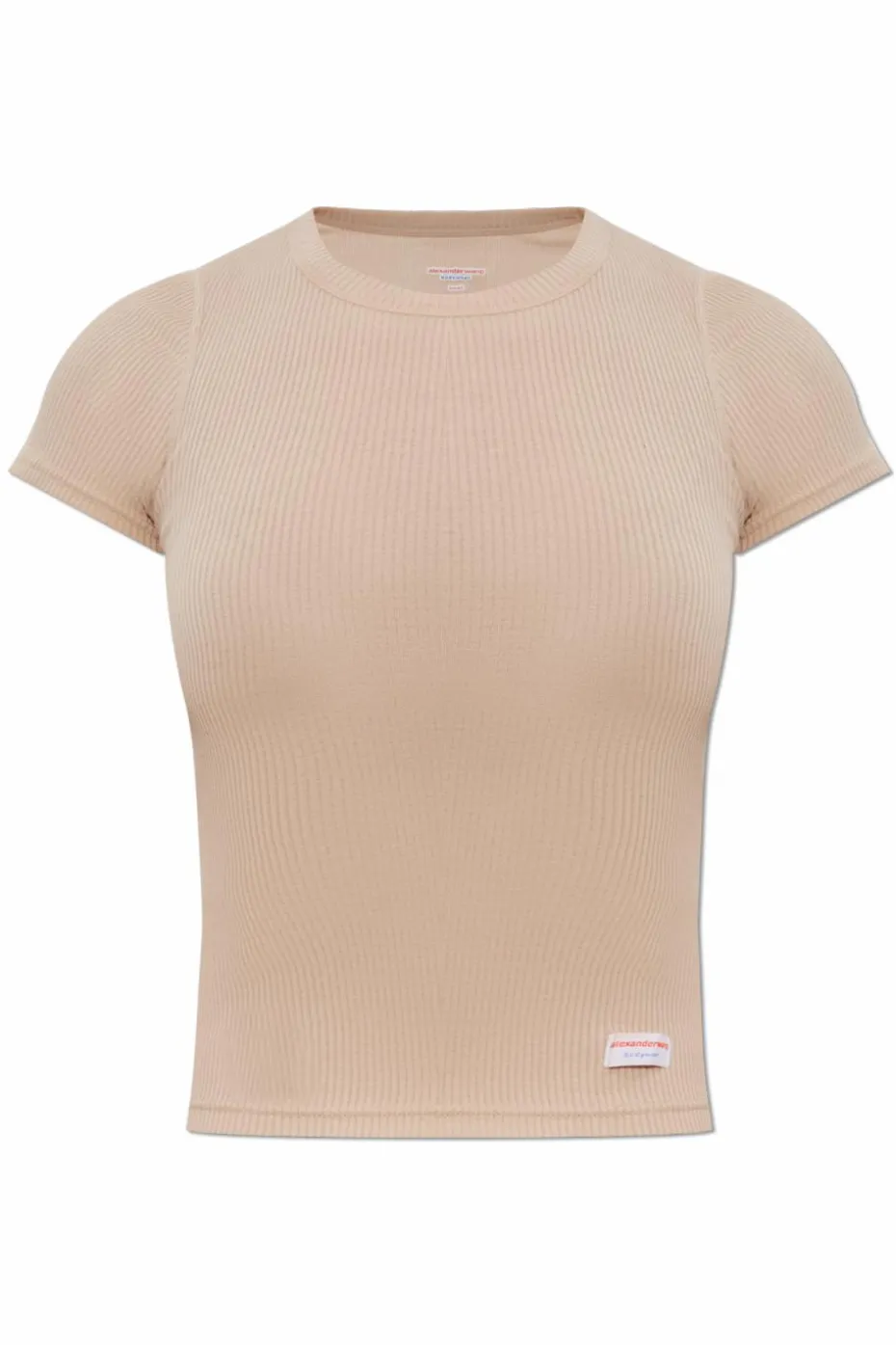 Alexander Wang beżowy Bawełniany t-shirt bieliźniany