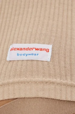 Alexander Wang beżowy Bawełniany t-shirt bieliźniany
