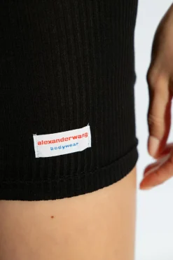 Alexander Wang CZARNY Krótka sukienka z logo