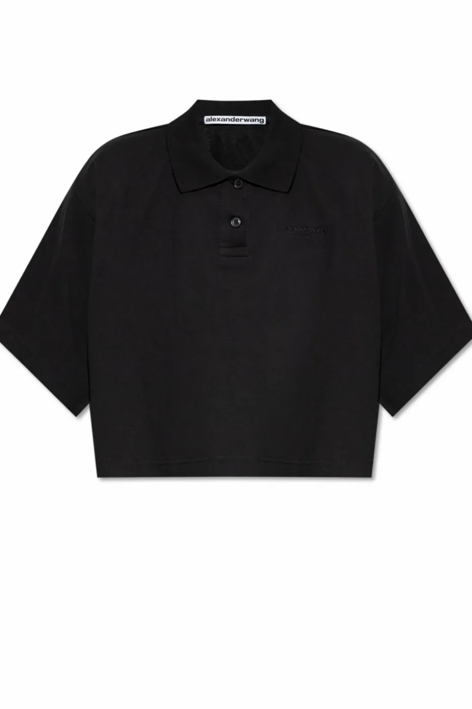 Alexander Wang CZARNY Krótkie polo o luźnym kroju