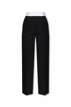 Alexander Wang CZARNY Spodnie w kant