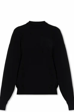 Alexander Wang CZARNY Sweter z logo