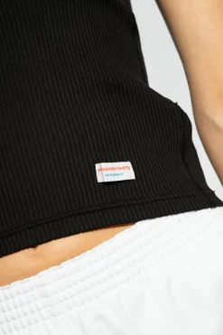 Alexander Wang CZARNY Top z logo