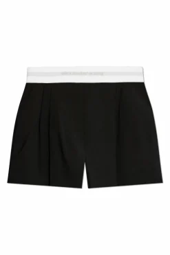 Alexander Wang CZARNY Wełniane szorty