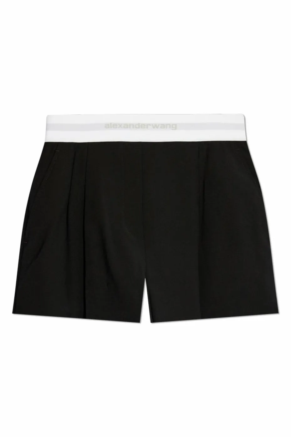 Alexander Wang CZARNY Wełniane szorty