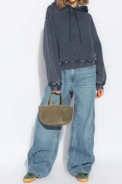 Alexander Wang NIEBIESKI Jeansy z szerokimi nogawkami